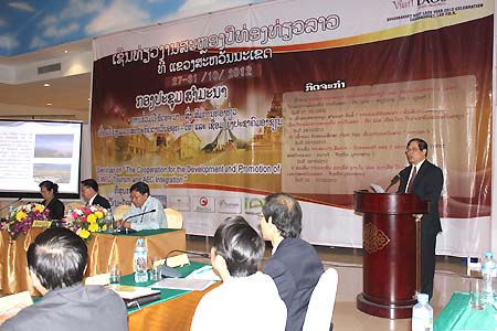 Lãnh đạo Tổng cục Du lịch tham dự Lễ hội Năm Du lịch Lào 2012 tại Savannakhet
