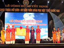 Công bố quyết định công nhận Lễ hội chọi trâu Đồ Sơn là Di sản văn hóa phi vật thể Quốc gia