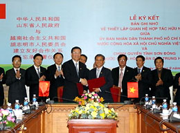 TP. Hồ Chí Minh và tỉnh Sơn Đông (Trung Quốc) thiết lập quan hệ hợp tác