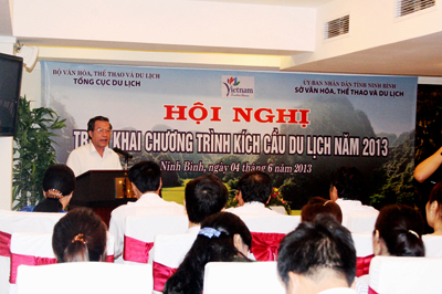 Triển khai chương trình kích cầu du lịch năm 2013 tại ba tỉnh Ninh Bình, Hà Nam và Nam Định