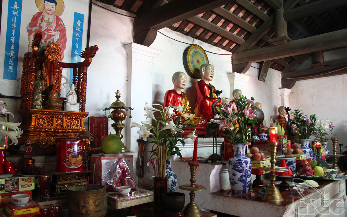 The altar of ancient monks