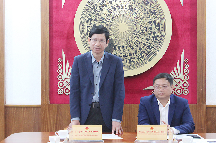 Bộ VHTTDL làm việc với UBND TP. Huế về tổ chức Lễ bế mạc Năm Du lịch Quốc gia - Huế 2025