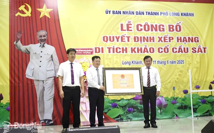 Đồng Nai: Công nhận di tích khảo cổ Cầu Sắt, Long Khánh là di tích cấp tỉnh