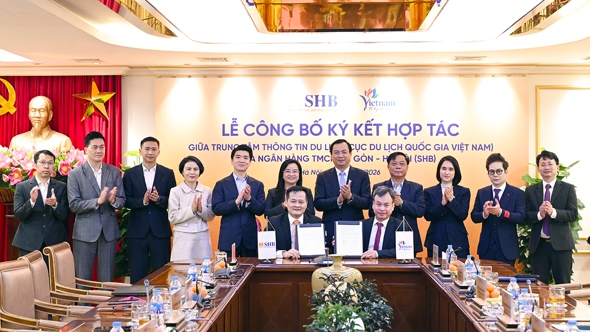 Trung tâm Thông tin du lịch và Ngân hàng SHB hợp tác phát triển du lịch thông minh trên nền tảng dữ liệu, công nghệ và tài chính số