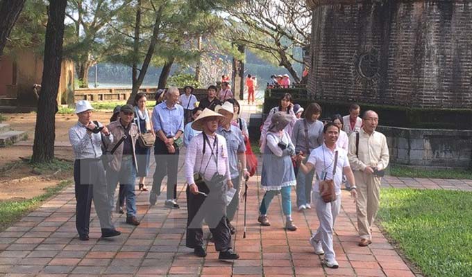 日本在越南顺化市前十大旅游客源市场中位居第八