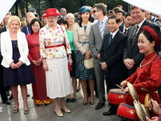 Danish Queen Margrethe busy in Hanoi 