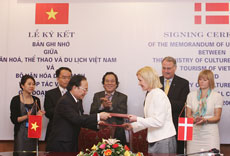 Vietnam, Denmark ink cultural cooperation deal