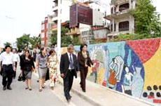 Mural heralds labour, business 