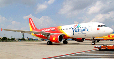 New Viet Nam tourism logo and slogan on aircraft