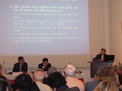 Colloque international sur l'archéologie du Vietnam à l’Institut Goethe de Hanoi