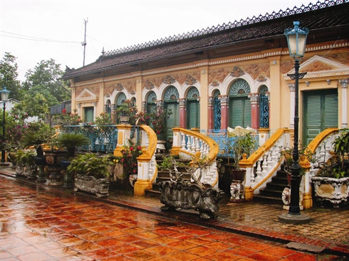 Conservation des anciennes maisons du delta du Mékong