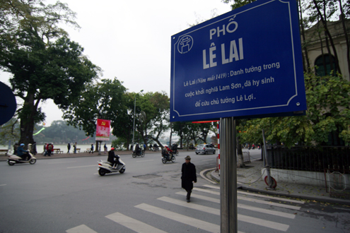 A Hanoi, petit cours d'histoire avec le nom des rues