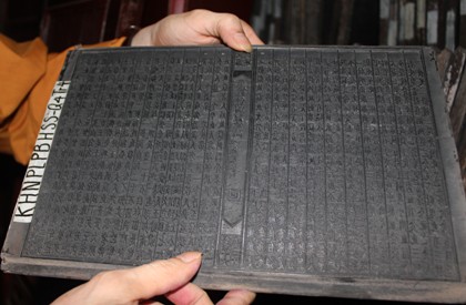 Les tablettes de bois de la pagode Vĩnh Nghiêm