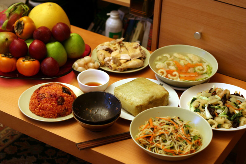 Le repas du réveillon, un trait culturel traditionnel des Hanoiens